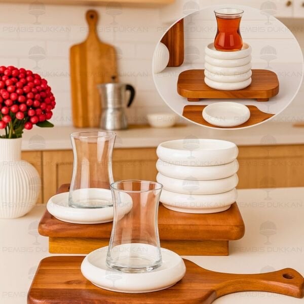 1 ADET VENTO Mien 11.5CM PORSELEN ÇAY TABAĞI (25074)