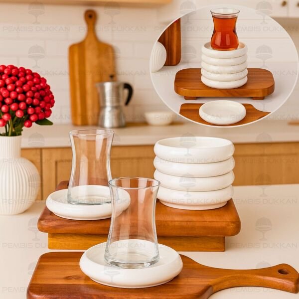 1 ADET VENTO Mien 11.5CM PORSELEN ÇAY TABAĞI (25074)