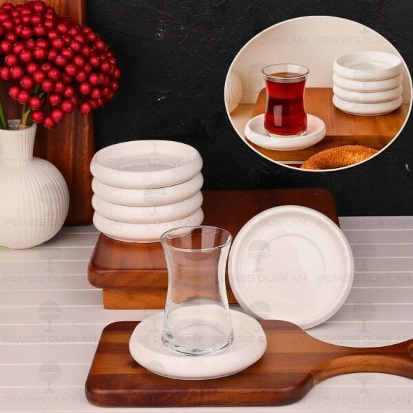 1 ADET VENTO Mien 11.5CM PORSELEN ÇAY TABAĞI (25074)