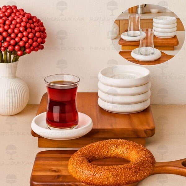 1 ADET VENTO Mien 11.5CM PORSELEN ÇAY TABAĞI (25074)