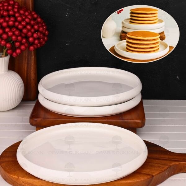 1 ADET VENTO Mien 23.7CM PORSELEN BİREYSEL KAHVALTI SERVİS (25066)