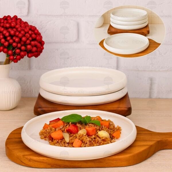 1 ADET VENTO Mien 23.7CM PORSELEN BİREYSEL KAHVALTI SERVİS (25066)