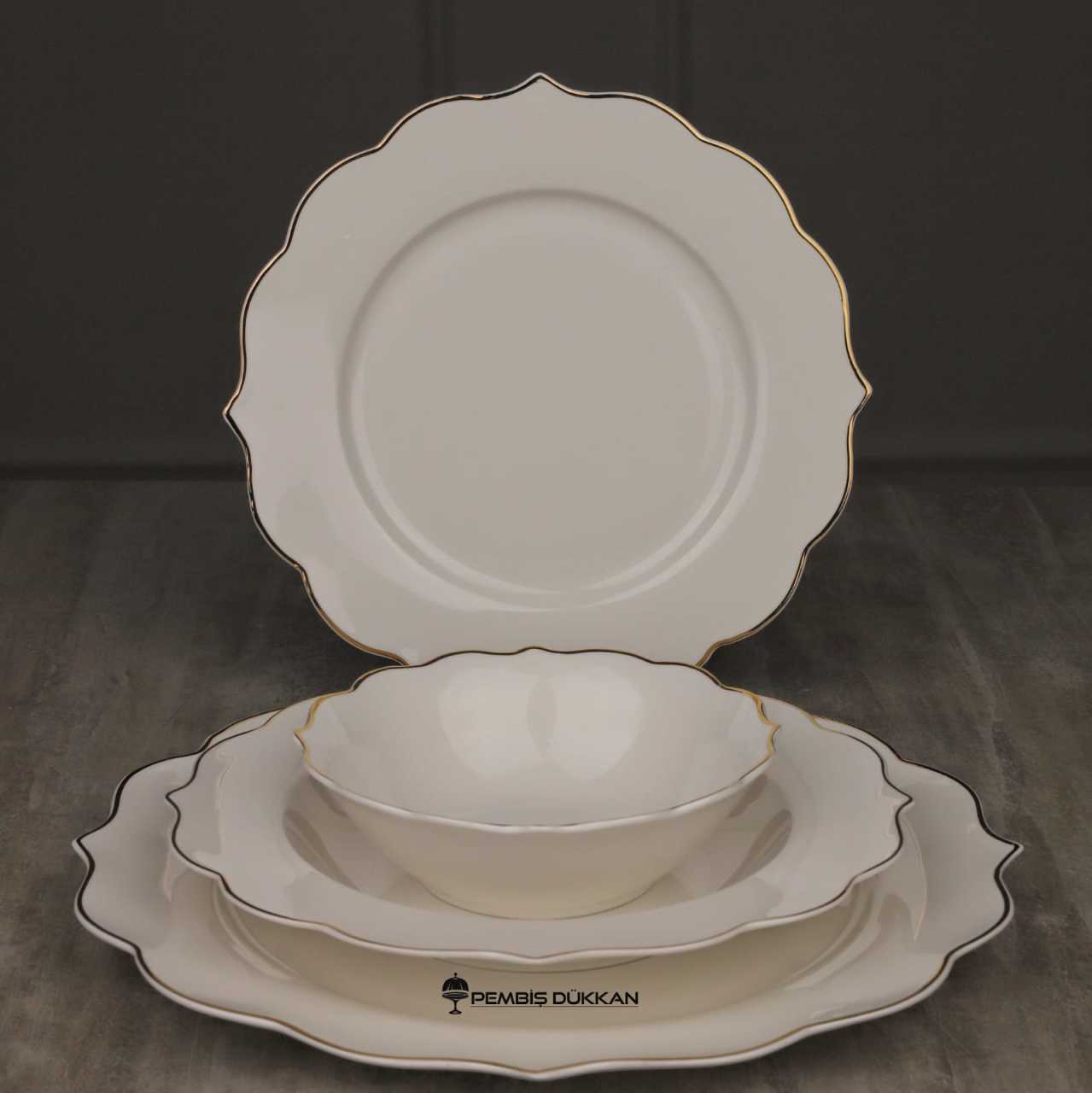 PERLA 6 KİŞİLİK 24 PARÇA YEMEK TAKIMI