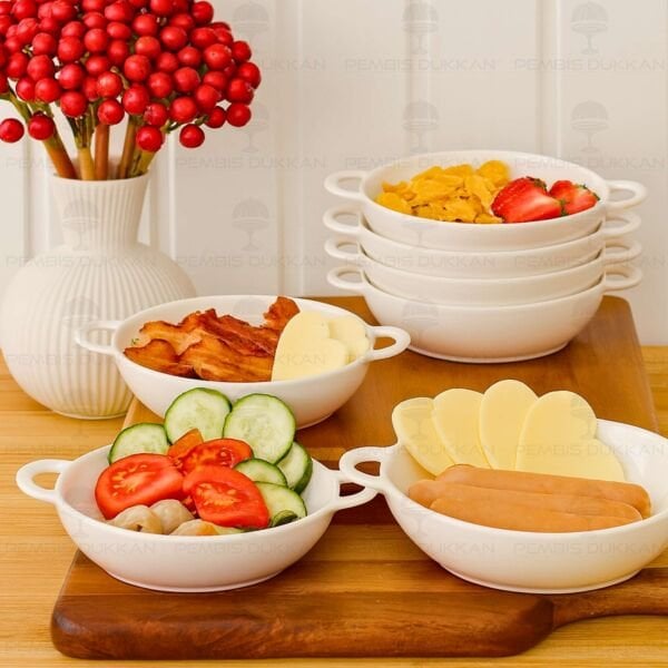 1 ADET CARMEN Mien 15.1CM PORSELEN ORTA, KAHVALTILIK KASE (25078)