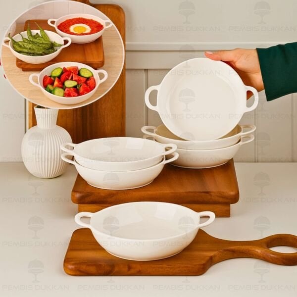 1 ADET CARMEN Mien 15.1CM PORSELEN ORTA, KAHVALTILIK KASE (25078)