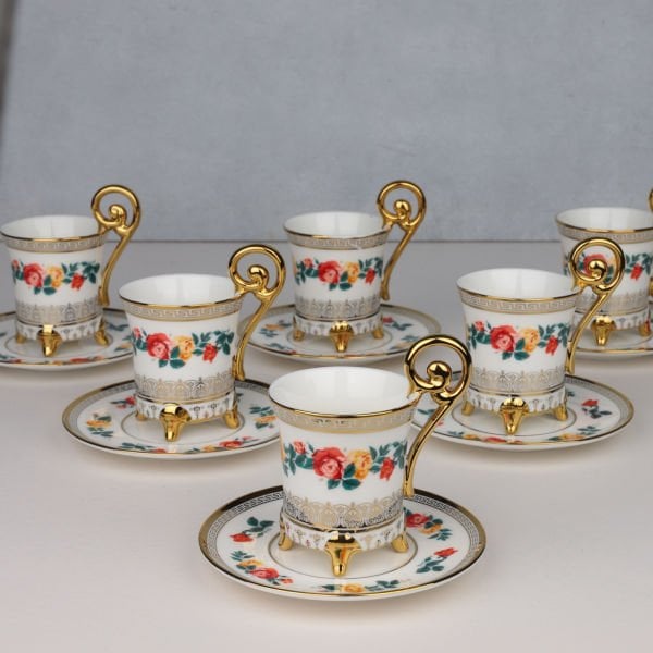 6 KİŞİLİK AYAKLI LUCİA FİNCAN TAKIMI