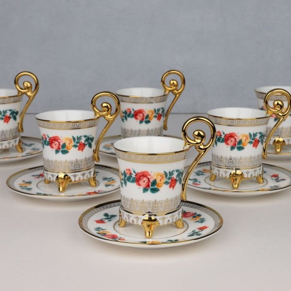 6 KİŞİLİK AYAKLI LUCİA FİNCAN TAKIMI