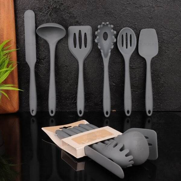 6LI MİNİ GRİ SİLİKON SET (6109)