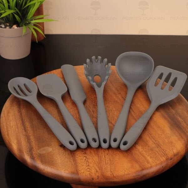 6LI MİNİ GRİ SİLİKON SET (6109)