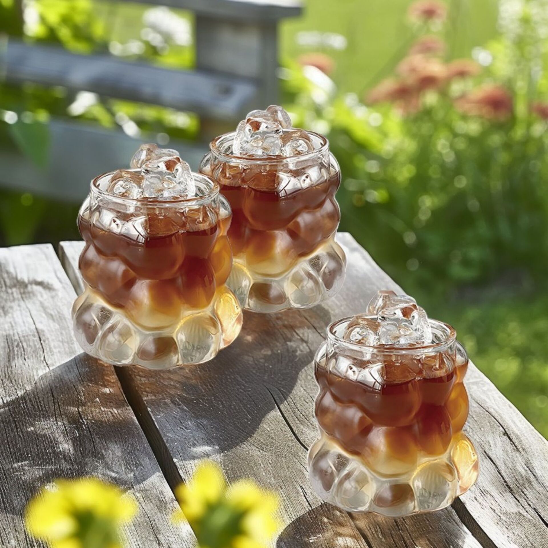 BUBBLE 350 ML 3'LÜ CAM BARDAK SETİ (C401358)