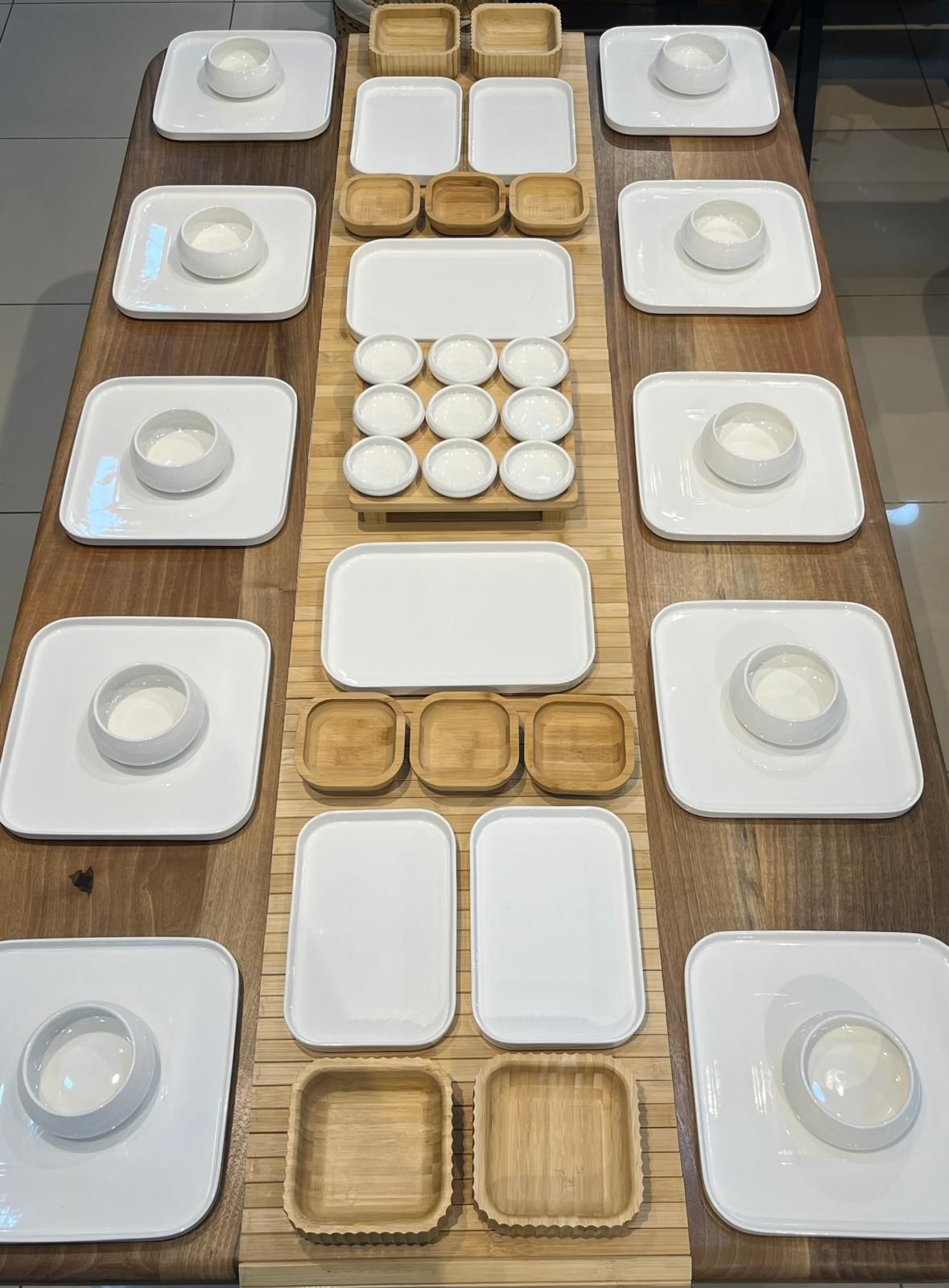 BAMBU&PORSELEN KAHVALTI SET N09 (KİŞİ ADEDİNİ SEÇİNİZ)