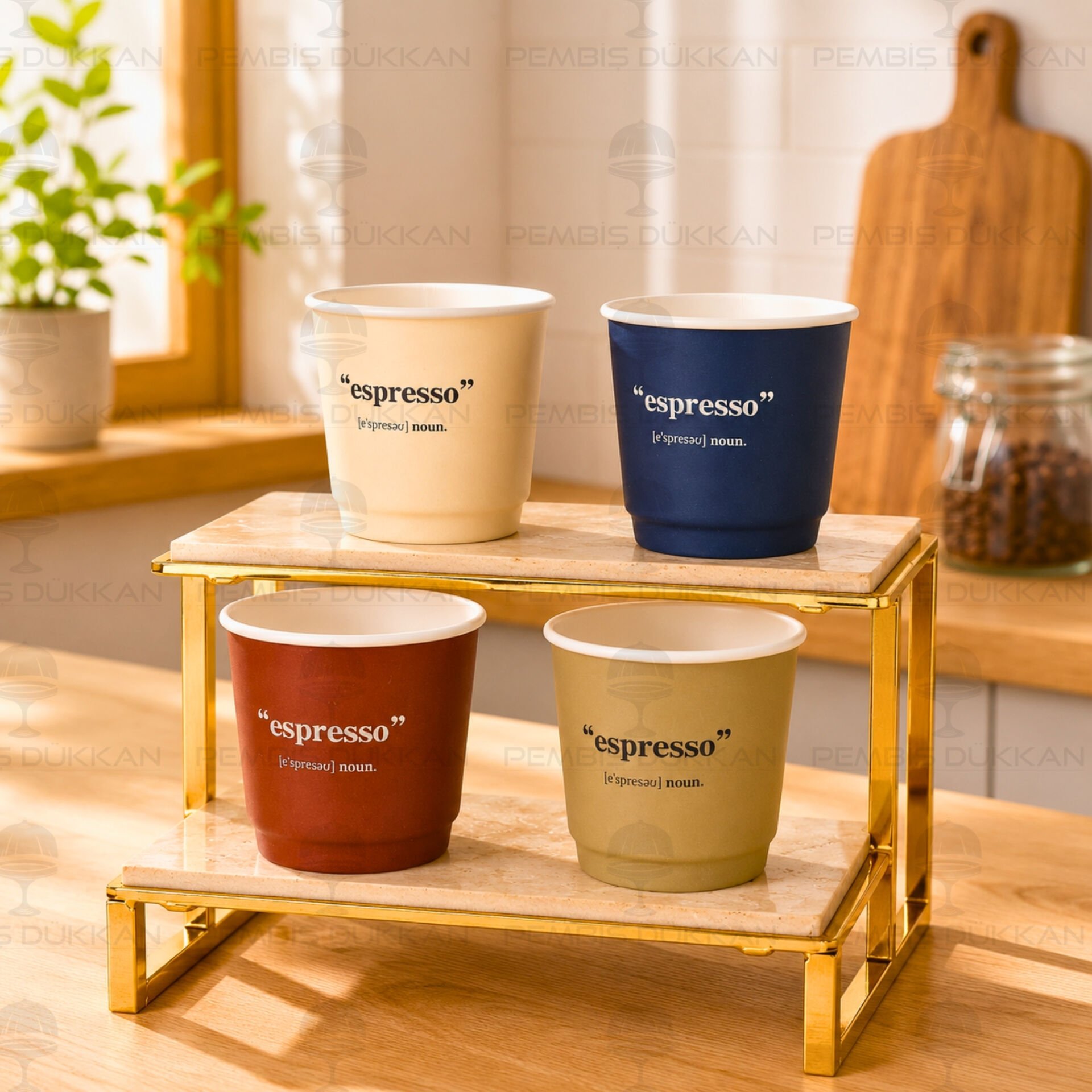 4LÜ MONA PORSELEN ESPRESSO BARDAĞI (5K03)