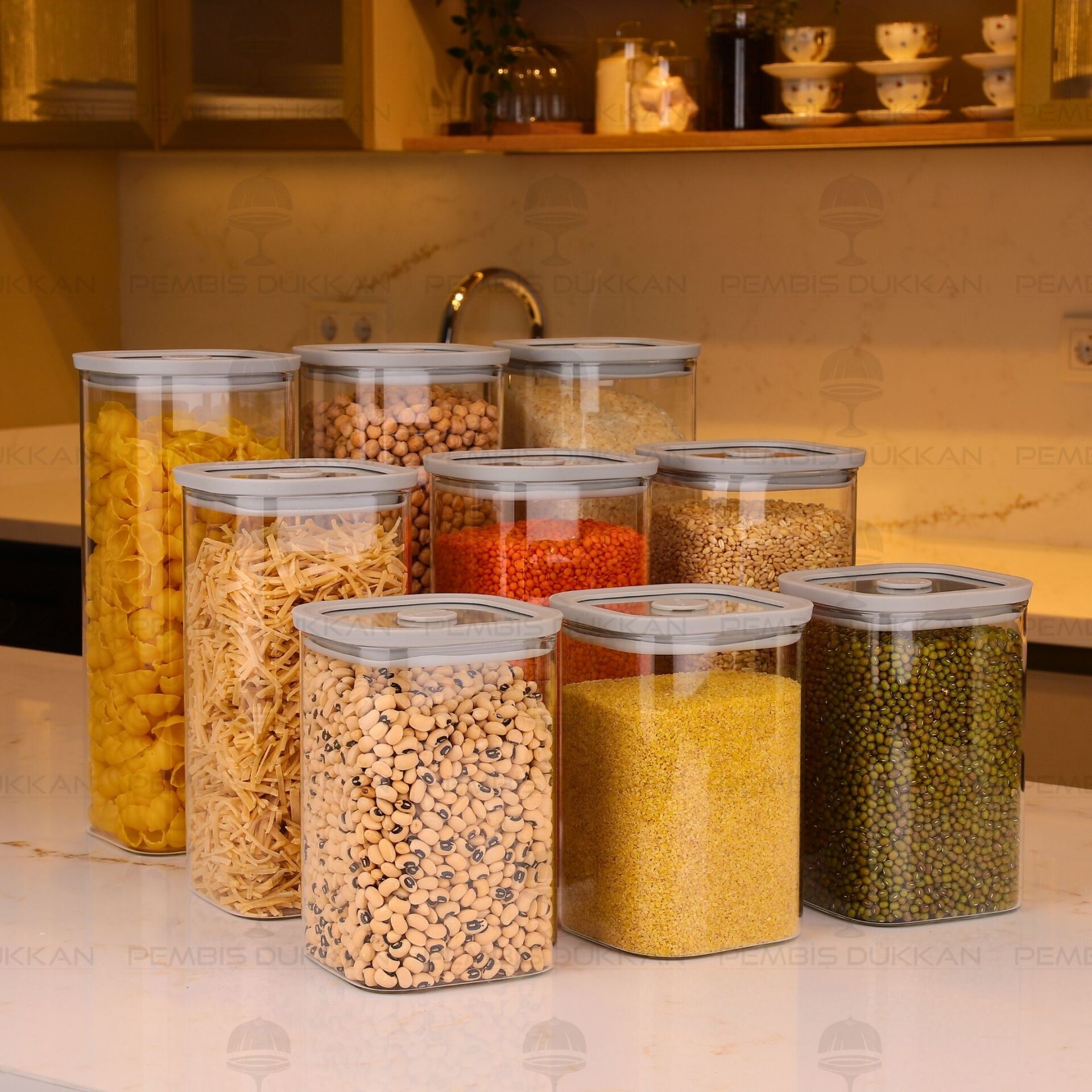 9LU GRİ SNUG ERZAK KAVANOZ SET (6227-6228-6229)