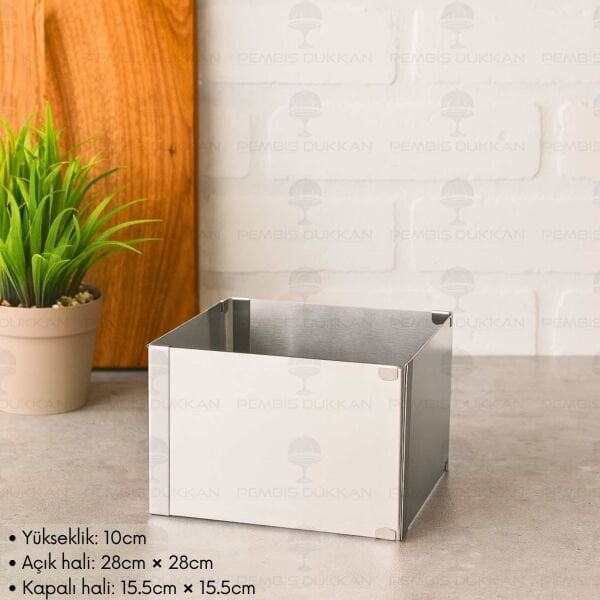 IVY ÇELİK AYARLANABİLİR KEK KALIBI (EKK135)