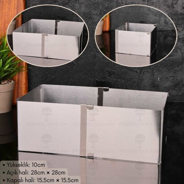 IVY ÇELİK AYARLANABİLİR KEK KALIBI (EKK135)