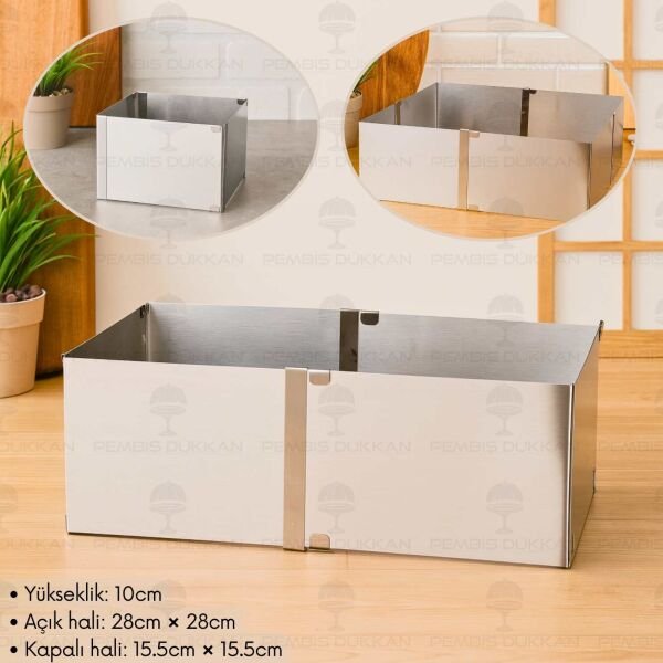 IVY ÇELİK AYARLANABİLİR KEK KALIBI (EKK135)