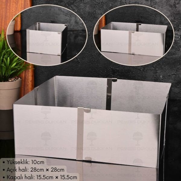 IVY ÇELİK AYARLANABİLİR KEK KALIBI (EKK135)