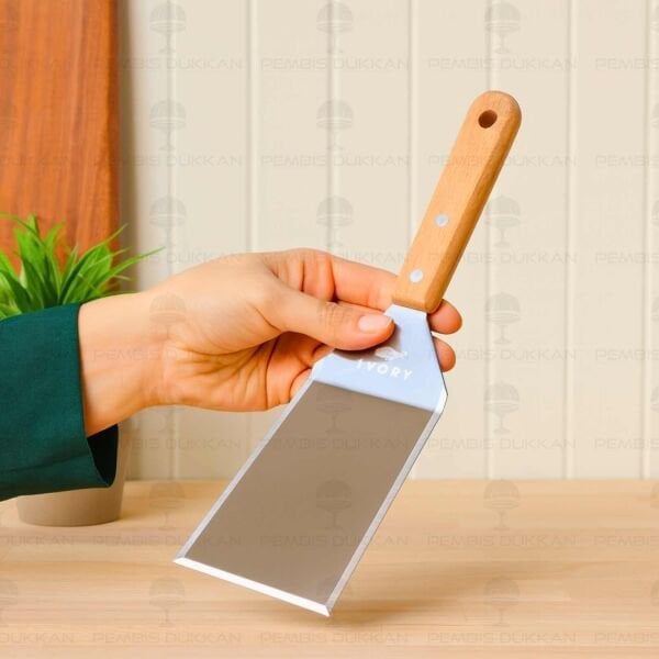 BAMBU SAPLI ÇELİK SPATULA (PST258)