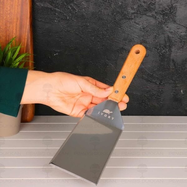 BAMBU SAPLI ÇELİK SPATULA (PST258)