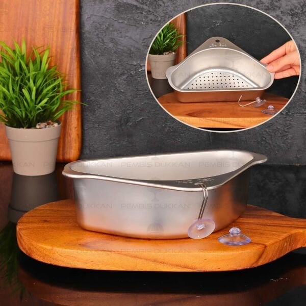 ÇELİK KÖŞELİ EVYE SÜZGEÇ (SZG405)