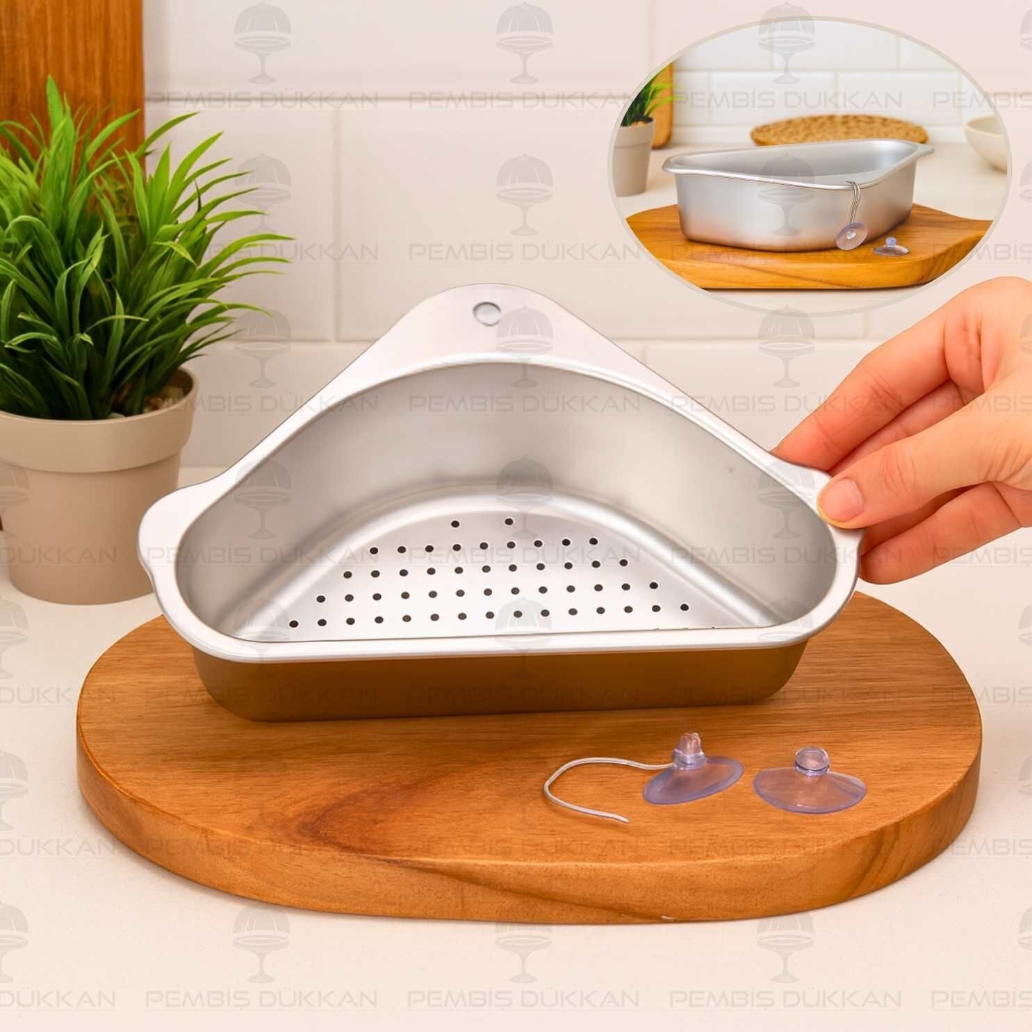 ÇELİK KÖŞELİ EVYE SÜZGEÇ (SZG405)