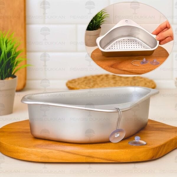 ÇELİK KÖŞELİ EVYE SÜZGEÇ (SZG405)