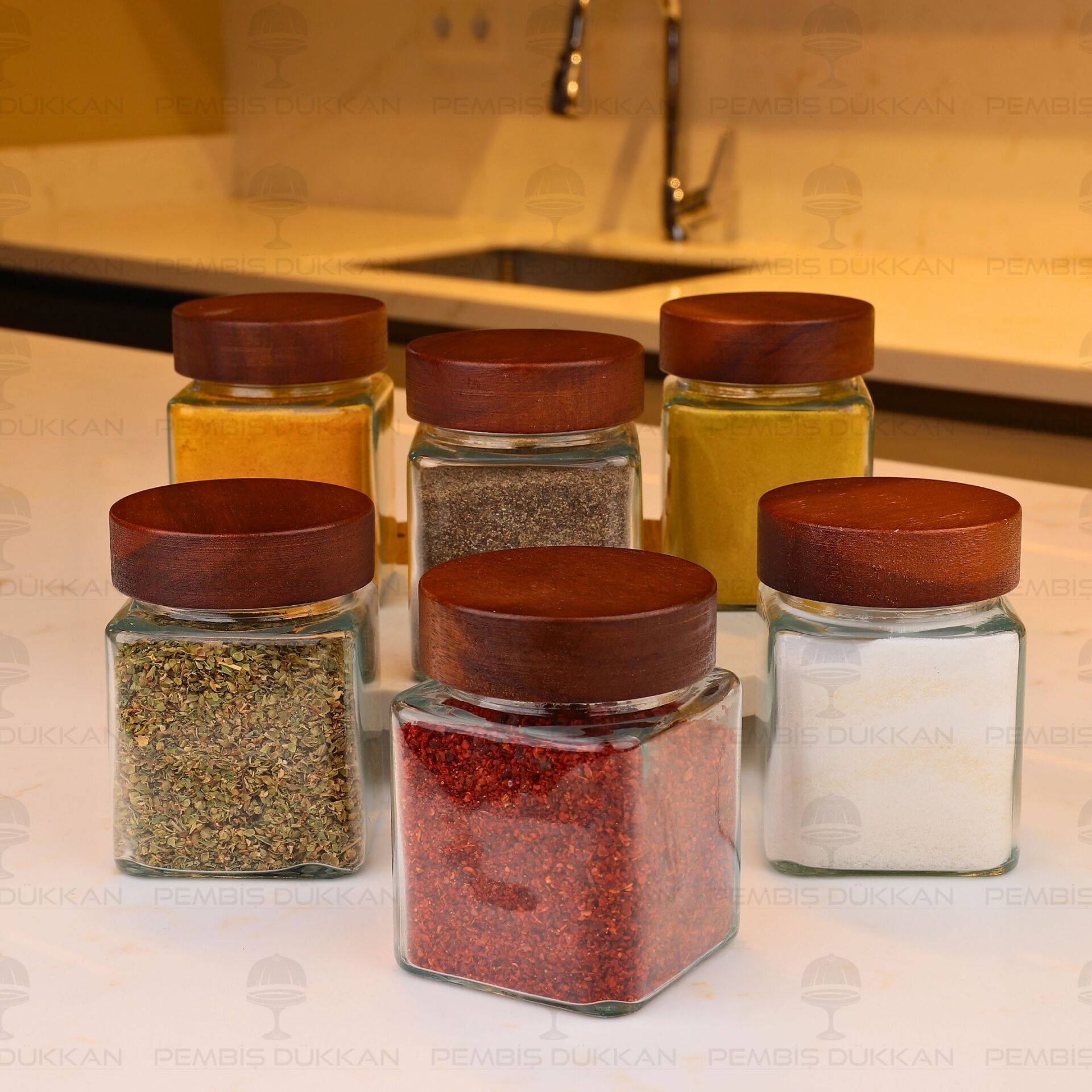 6LI BOHEM AKASYA KAPAKLI BAHARATLIK SET (7119101)