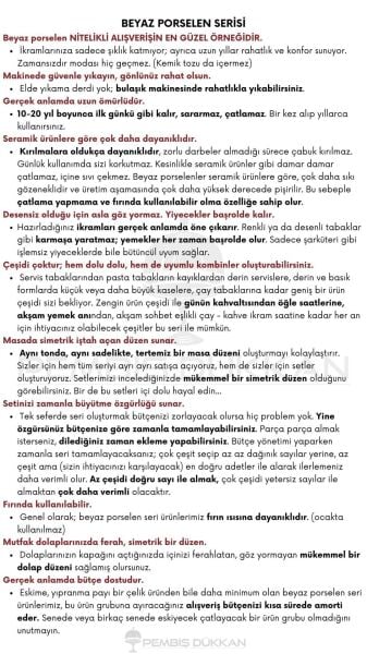 5li Beyaz Porselen Tepsili, Kaşıklı Kahvaltılık