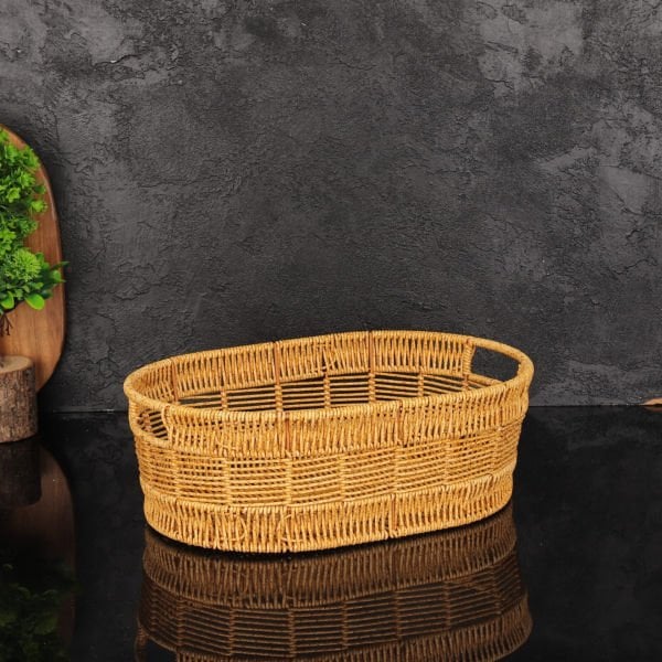 1 ADET MİEN OVAL RATTAN SEPET(BOY SEÇİNİZ)