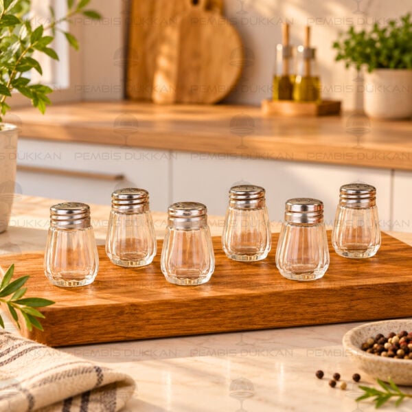 6lı Mini Cam Tuzluk (86306)