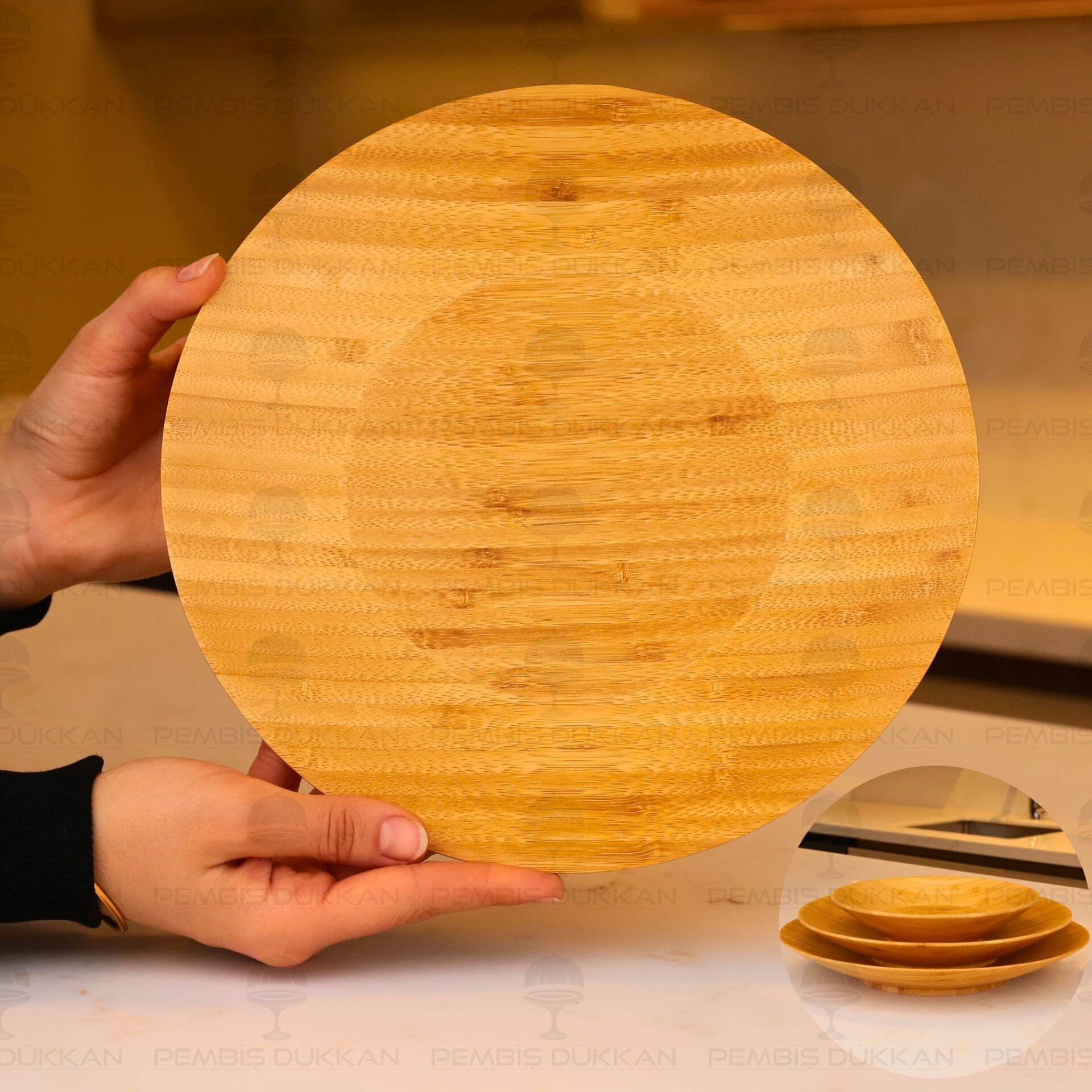 BAMBU 26.8CM SUNUM SERVİS TABAK (7B218)