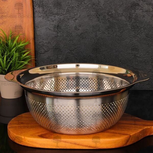 29CM OSLO YUVARLAK KULPLU, ÇELİK SÜZGEÇ (SZG193)