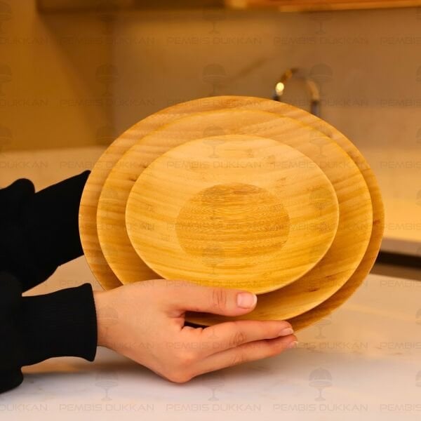 BAMBU 24CM SUNUM SERVİS TABAĞI (7B216)