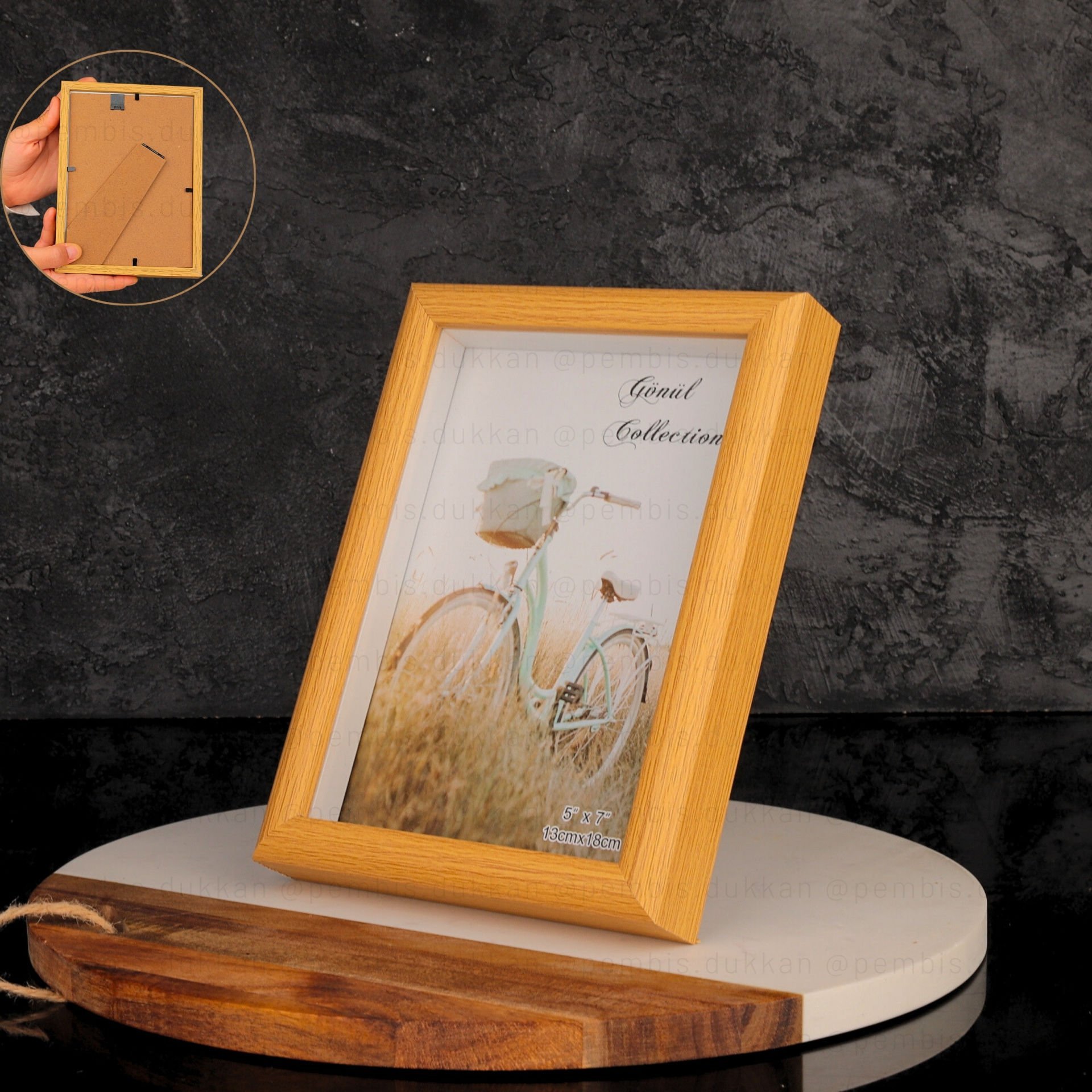 AHŞAP RESİM ÇERÇEVESİ 13 X 18 CM (3558)