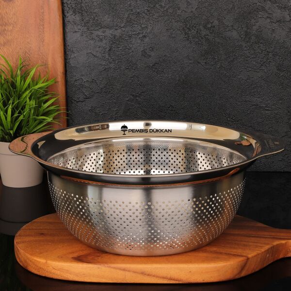 29CM OSLO YUVARLAK KULPLU, ÇELİK SÜZGEÇ (SZG193)