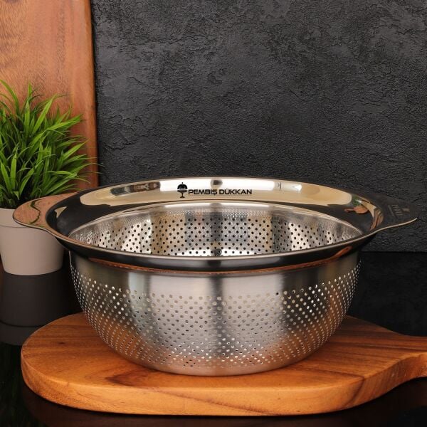 29CM OSLO YUVARLAK KULPLU, ÇELİK SÜZGEÇ (SZG193)