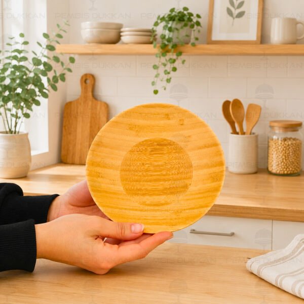 BAMBU 18CM SUNUM SERVİS TABAĞI (7B217)