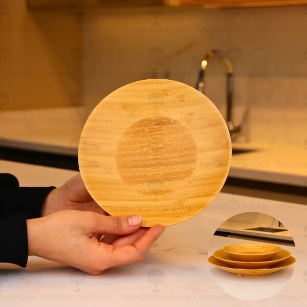 BAMBU 18CM SUNUM SERVİS TABAĞI (7B217)