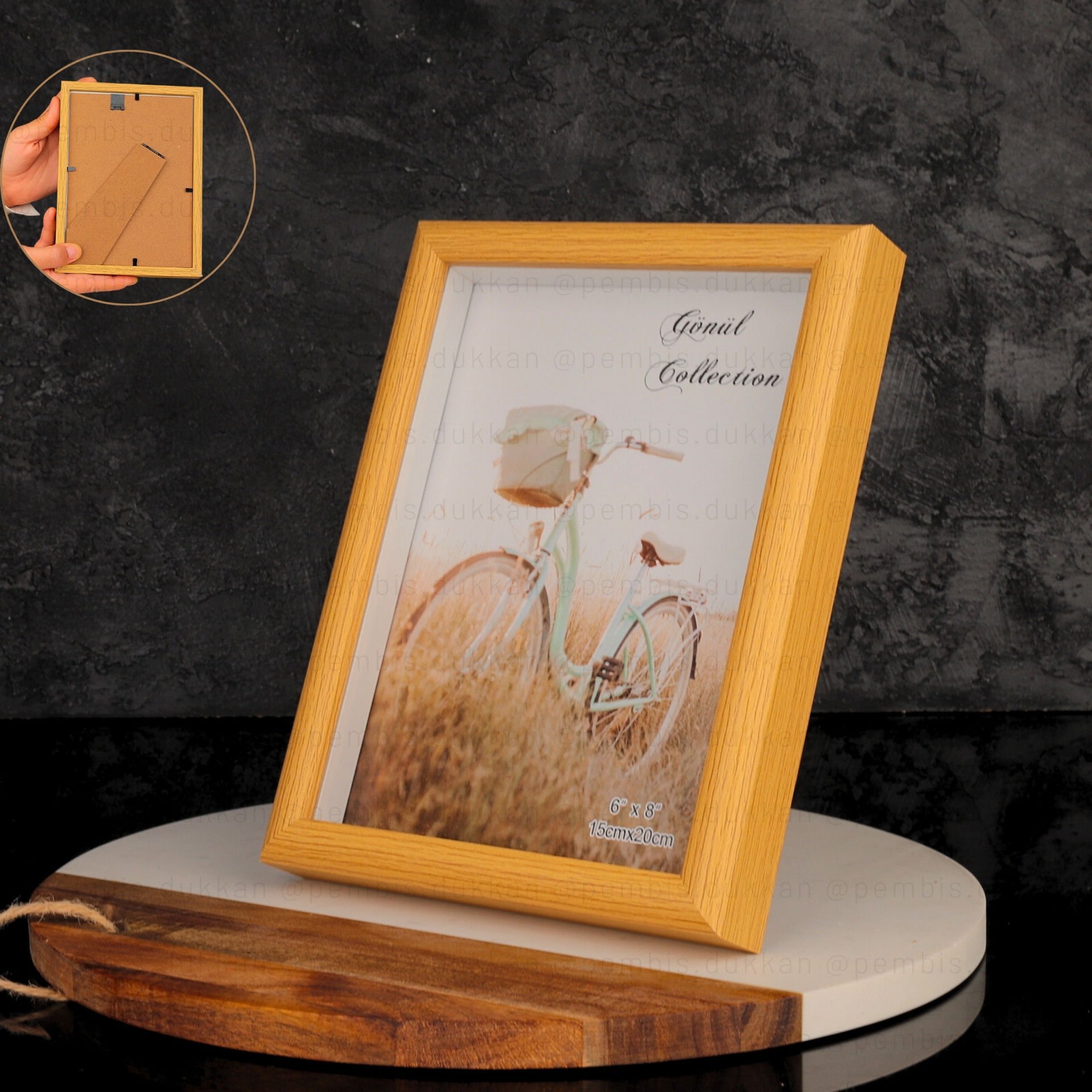 AHŞAP RESİM ÇERÇEVESİ 15 X 20 CM (3561)