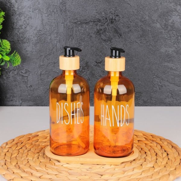 2'Lİ CAM AMBER DISHES+HANDS SET
