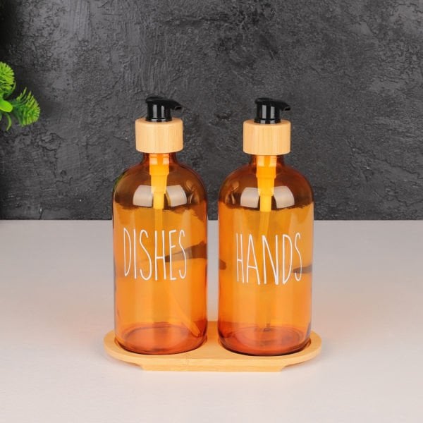 2'Lİ CAM AMBER DISHES+HANDS SET