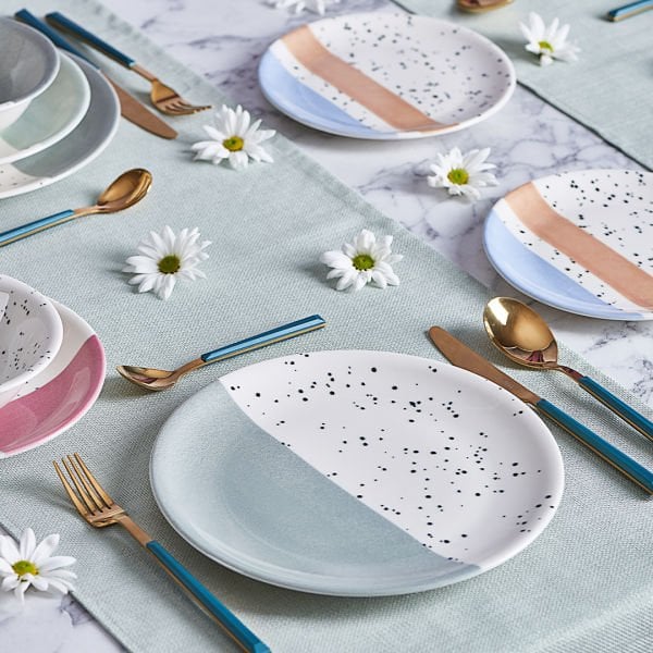 NEVA 24 PARÇA İZGİ YEMEK TAKIMI