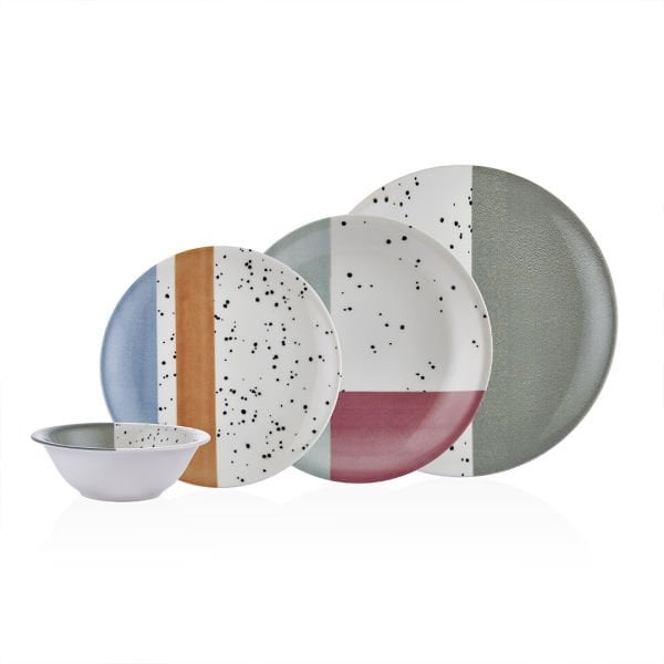 NEVA 24 PARÇA İZGİ YEMEK TAKIMI