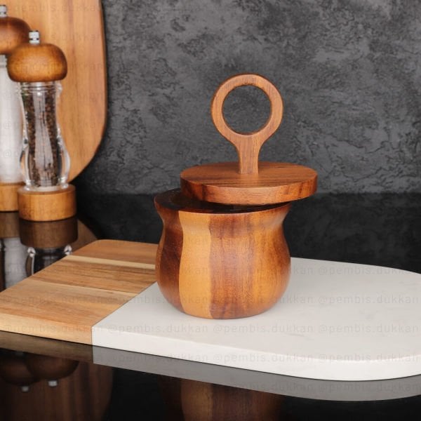 AKASYA RİNG ŞEKERLİK & OCAK YANI TUZ KABI KAVANOZ (7B131)