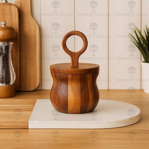 AKASYA RİNG ŞEKERLİK & OCAK YANI TUZ KABI KAVANOZ (7B131)