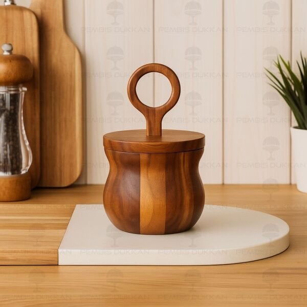 AKASYA RİNG ŞEKERLİK & OCAK YANI TUZ KABI KAVANOZ (7B131)