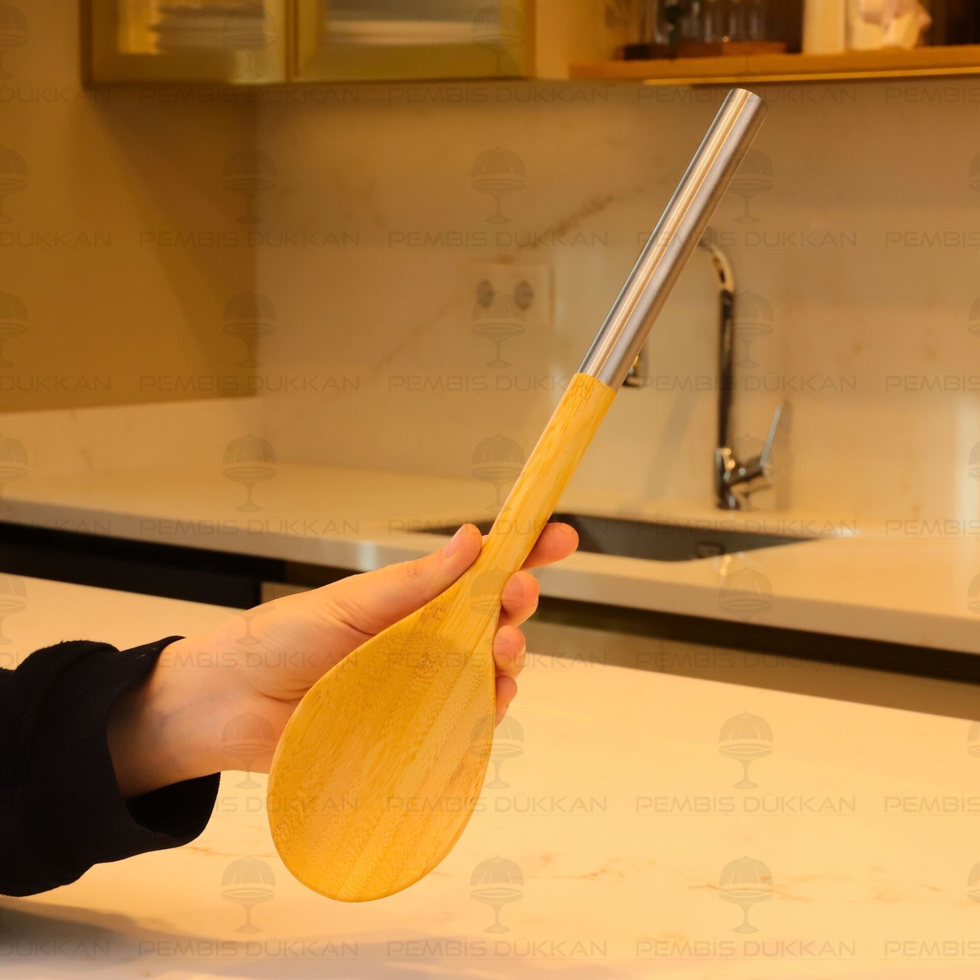 BAMBU METAL SAPLI KAŞIK (7B193)