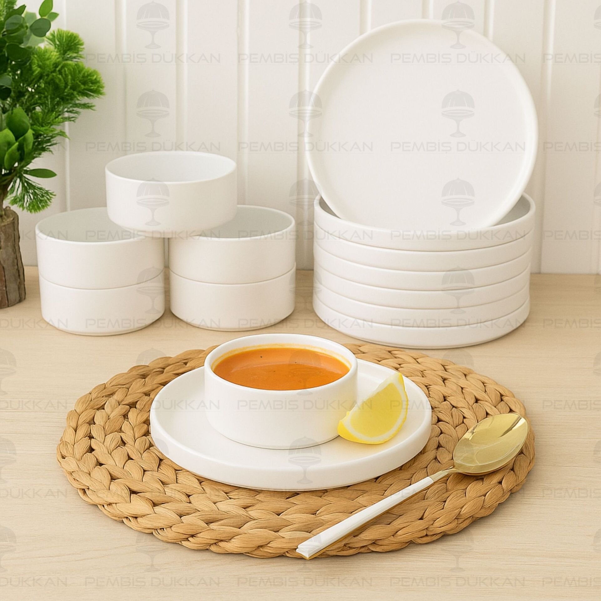 6 KİŞİLİK CAPİTAL ÇEREZ TATLI SUNUM KOMBİN SET