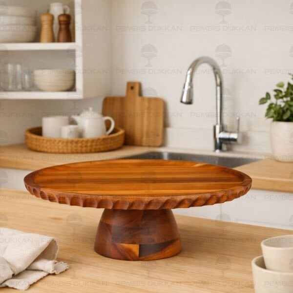 AKASYA 28CM AYAKLI SUNUM & KEK, PASTA STANDI (7B215)