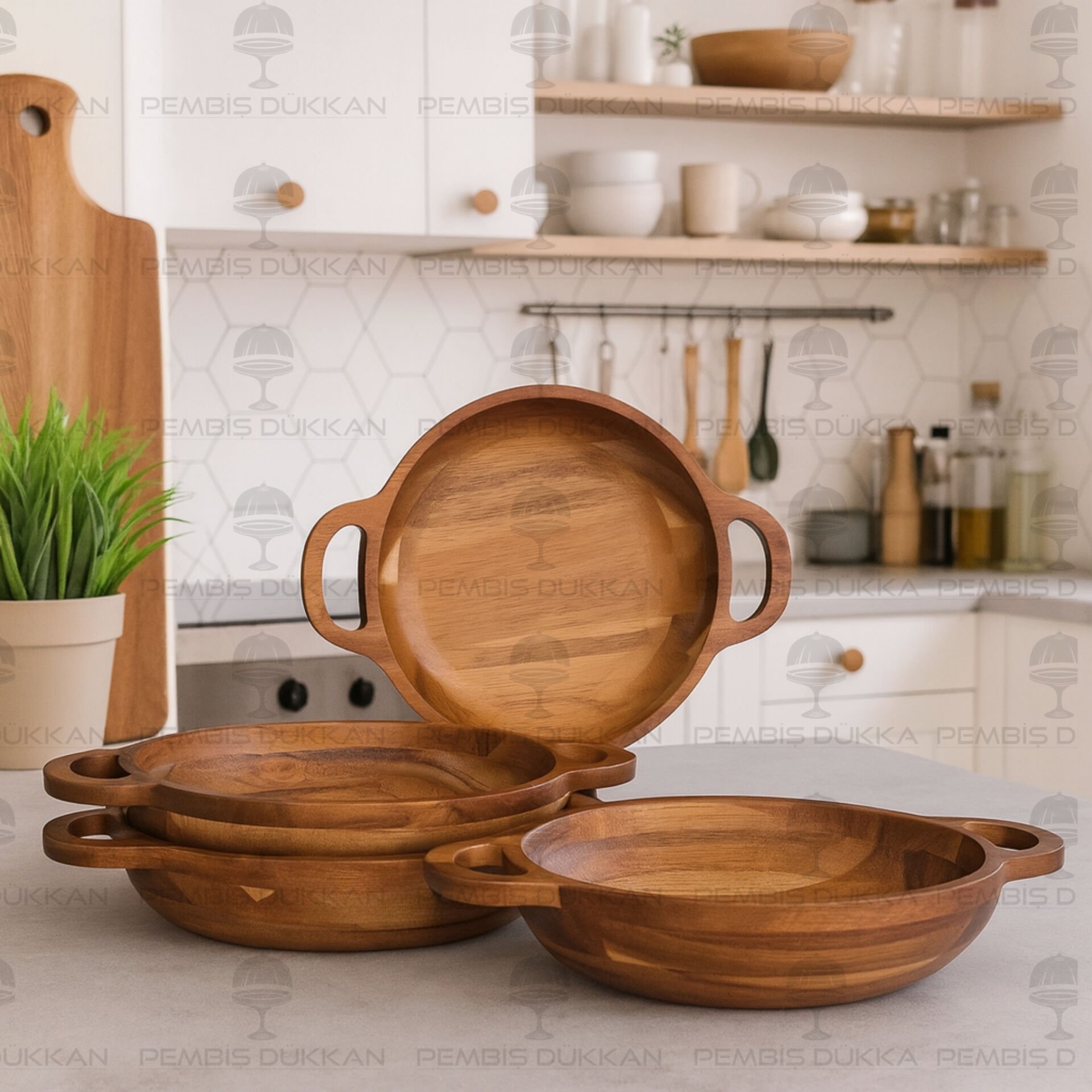 1 ADET AKASYA CARMEN BÜYÜK BOY KULPLU KASE (7B201)